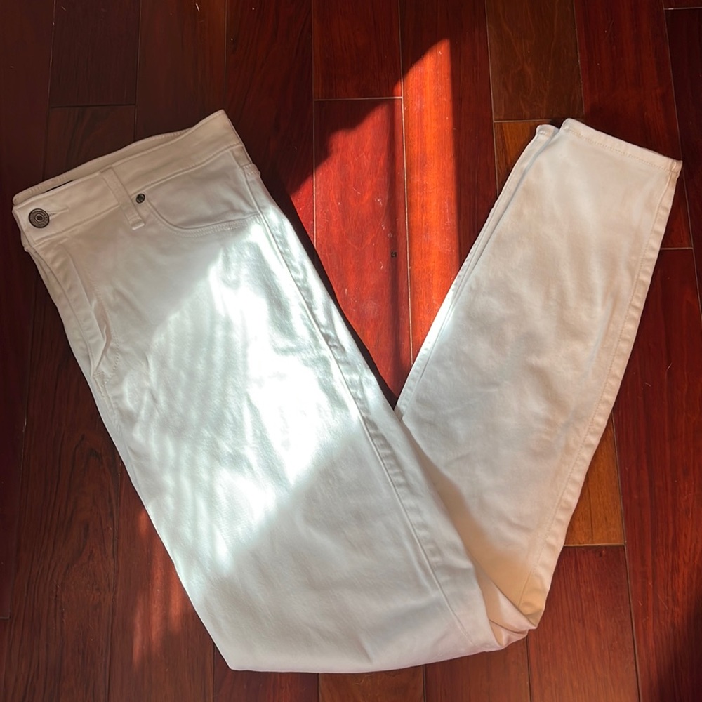 Abercrombie & Fitch White Jean Leggings